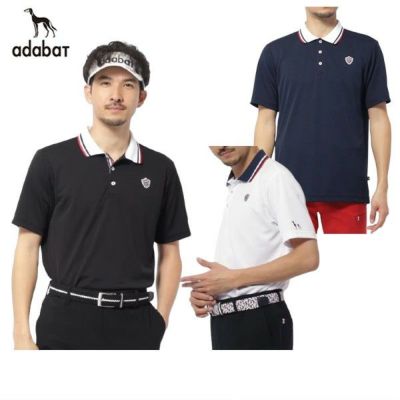 【50％OFFセール】ポロシャツ メンズ アダバット adabat 2025 春夏 新作 ゴルフウェア