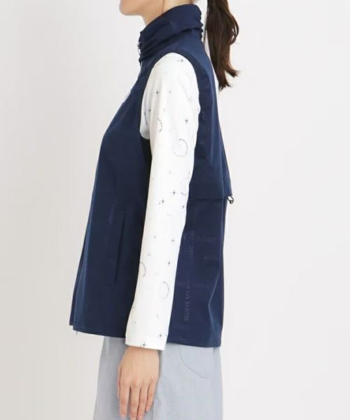 adabat レディース ベスト ネイビー ADABAT NAVY】【撥水】グレンチェック中綿ベスト（中綿ベスト