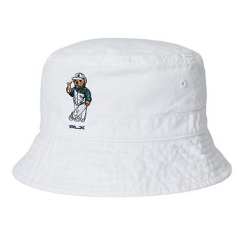 美品】JONES ジョーンズ ハット BUCKET HAT ホワイト系 L ゴルフ