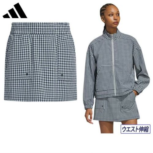 【新品M】adidas アディダスゴルフ春夏物セットアップ　ジャケット&スカート 新品M】adidas アディダスゴルフセットアップ 春夏物ジャケット