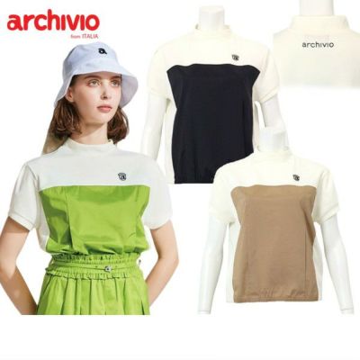 【タイムセール 7/31 23:59迄 37％OFF】ハイネックシャツ レディース アルチビオ archivio 2025 春夏 新作 ゴルフウェア