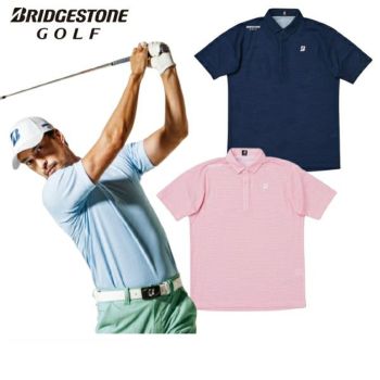 BRIDGESTONE GOLF ブリヂストンゴルフ 半袖ポロシャツ ボタン