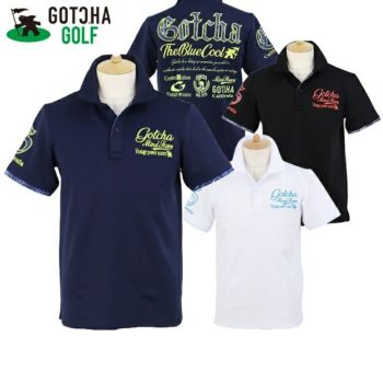 GOTCHA GOLF ガッチャゴルフ メンズ 吸汗速乾 半袖 ポロシャツ