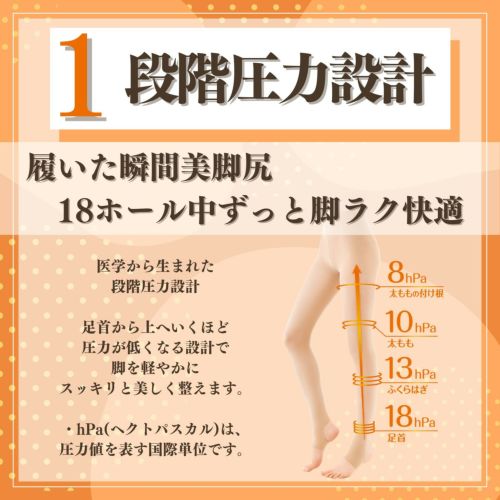 スリムウォークのストッキング