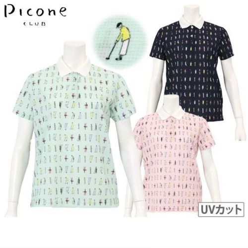 coco 中古 ピッコーネクラブ PICONE CLUB レディース 半袖ポロシャツ 3(LL) ピンク 春夏 Picone Club 】ピッコーネクラブレディス半袖ゴルフポロシャツ