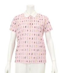 coco 中古 ピッコーネクラブ PICONE CLUB レディース 半袖ポロシャツ 3(LL) ピンク 春夏 PICONE CLUB ピッコーネクラブ レディース ポロシャツ c159212