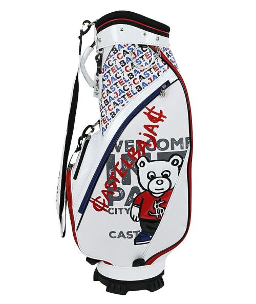 カステルバジャック キャディバッグ 7235181301 ホワイト CASTELBAJAC SPORT カステルバジャック 7235181301 9.0型(3.3kg