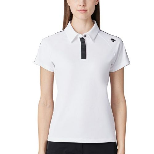 DESCENTE - DESCENTE GOLF  デサントゴルフ　レディース  ポロシャツ 未使用☆ 中古 レディース デサントゴルフ DESCENTE GOLF 半袖ポロシャツ