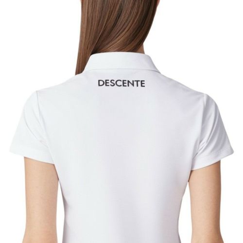 DESCENTE - 【新品】DESCENTE デサントゴルフ レディース ポロシャツ Mサイズ デサントゴルフ DESCENTE ゴルフ 鹿の子半袖シャツ（WOMEN