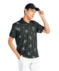 マンシングウェア REFINEY コラボ ゴルフ ポロシャツ ブラック Mサイズ ポロシャツ メンズ マンシングウェア Munsingwear ゴルフウェア