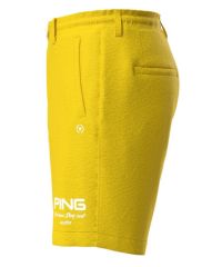 新品　イエロー　PING ゴルフショートパンツ　S ピン PING メンズ ゴルフ ショートパンツ 23SS持続冷感ショート