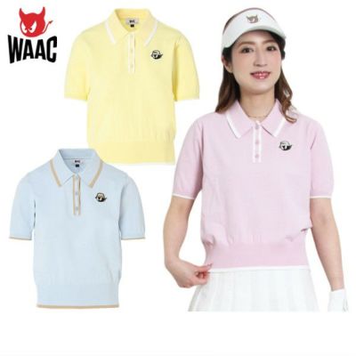 ワックWAACレディースポロシャツサイズ2 WAAC ワック ゴルフウェア レディース WOMEN シーズナルニット