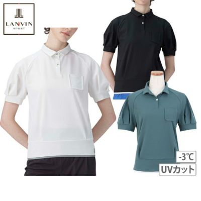 ランバンスポール　ゴルフ　レディース　半袖ポロシャツ　リラックス　40サイズ ポロシャツ レディース ランバン スポール LANVIN SPORT 日本