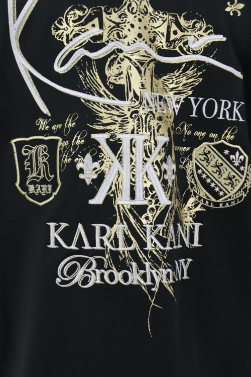 Karl Kani カールカナイ ロゴ 半袖 ポロシャツ ゴルフ ウェア 人気 Karl Kani カールカナイゴルフ UVカット 半袖 ポロシャツ カルゼ
