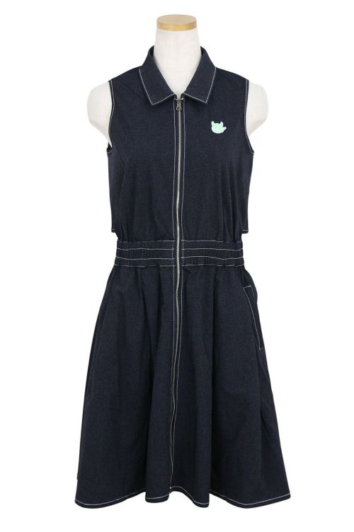 WAAC 【新品】WAAC ワック ノースリーブ ジップワンピース