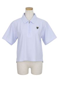 新品未使用品　WAAC　レディース　ゴルフポロシャツ　XS 25SS ｜WAAC X JONES】WOMEN サマーニットポロシャツ ネイビー