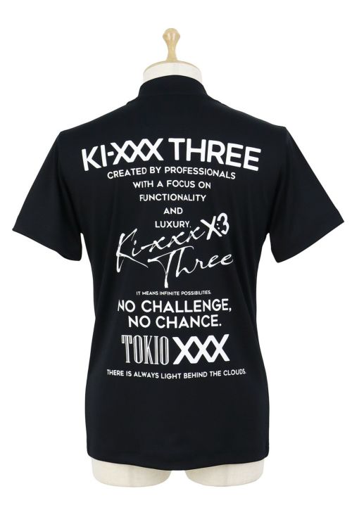 ハイネックシャツ メンズ キックスリー KI-XXX THREE ゴルフウェア KI-XXX THREE［キックスリー］グラフィックモックネックシャツ