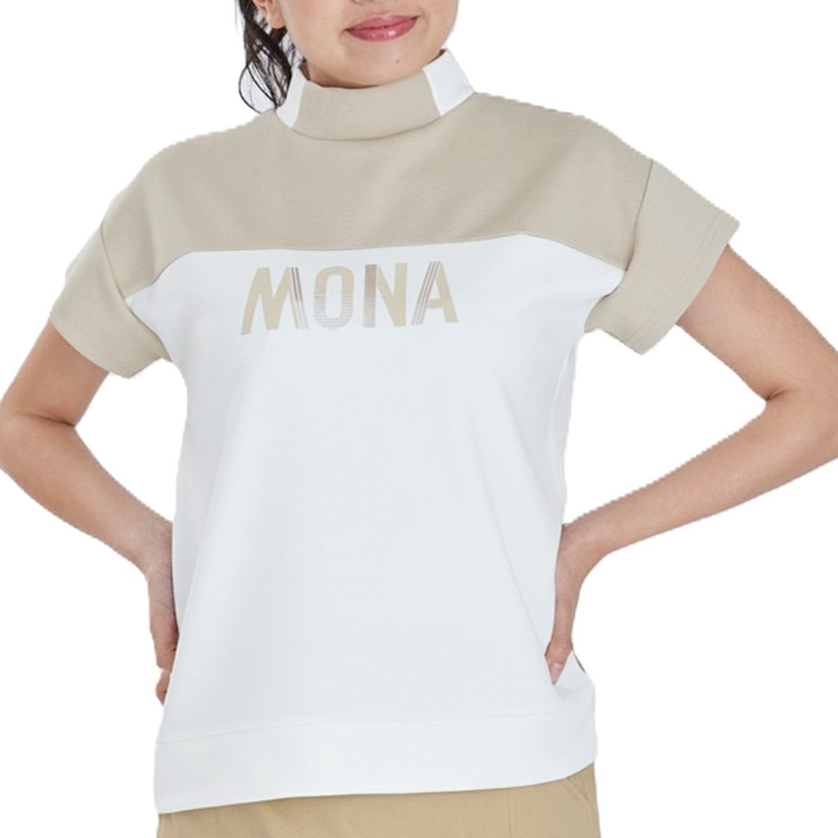 モナデルソルのハイネックシャツ