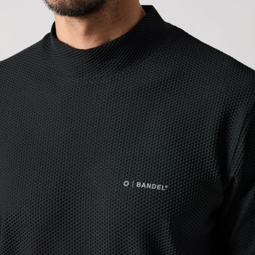 BANDEL バンデル ゴルフ モックシャツ メンズ 半袖 シャツ ハイネック