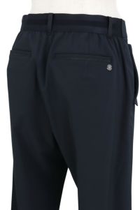 31,900円　ランバンスポール　黒　Mサイズ　ゴルフ　ロングパンツ パンツ レディース ランバン スポール LANVIN SPORT 日本正規品