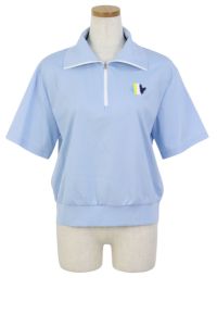 新品未使用品　WAAC　レディース　ゴルフポロシャツ　XS 25SS ｜WAAC X JONES】WOMEN サマーニットポロシャツ ネイビー
