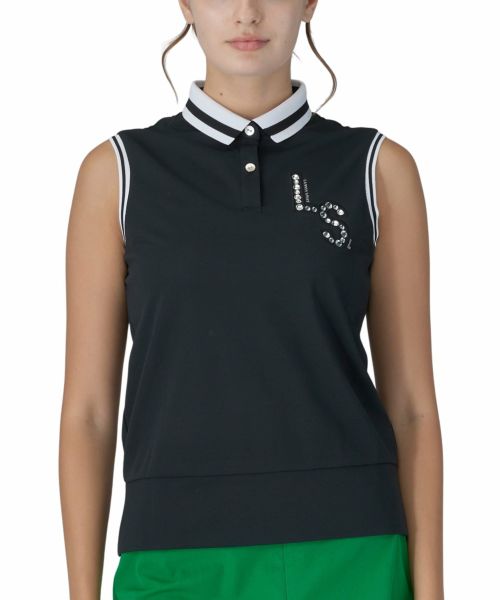 LANVIN SPORT モノグラムプリント半袖ポロシャツ【SUNSCREEN
