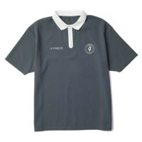 超美品　V12 ポロシャツ XL 白黒パターン　ブイトゥエルブ V12 ブイトゥエルブ ゴルフ BIG L POLO 半袖 ポロシャツ V121810