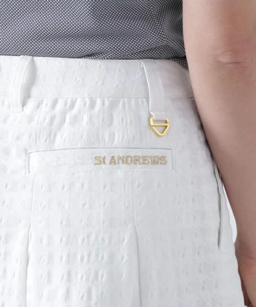 STANDREWS レディース ゴルフスカート ホワイト St ANDREWS 【30％OFFセール】スカート レディース セント