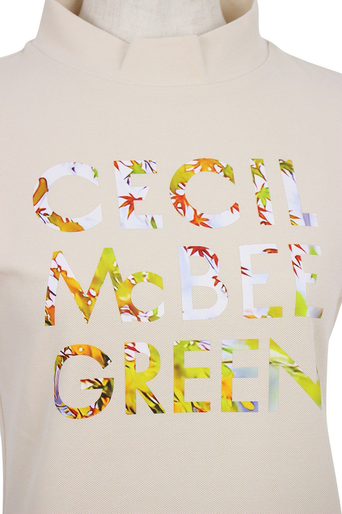 セシルマクビーグリーンのハイネックシャツ