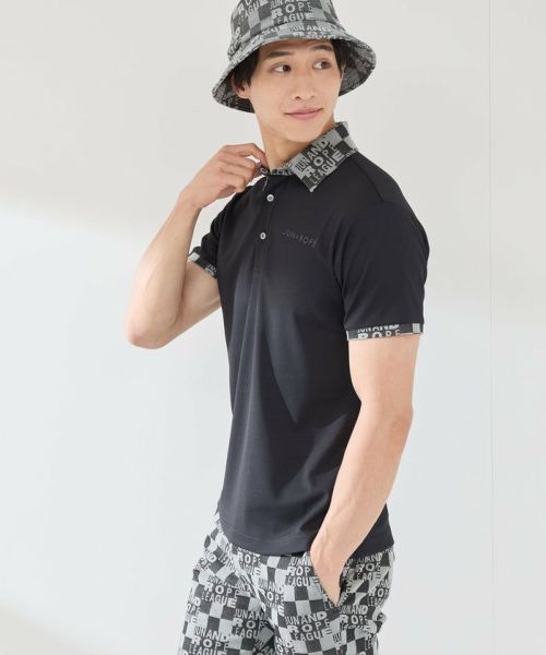 JUN AND ROPE ブラック ポロシャツ L JUN&ROPE' 【30％OFFセール】ポロシャツ メンズ ジュン＆ロペ