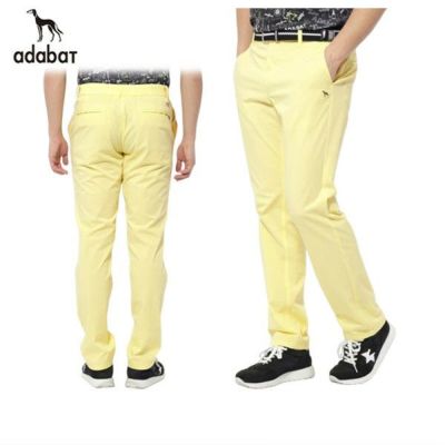 新品　定価2.3万　アダバット　ゴルフパンツ　メンズ82/M位　アイボリー　春夏 50％OFFセール】パンツ メンズ アダバット adabat 2025 春夏