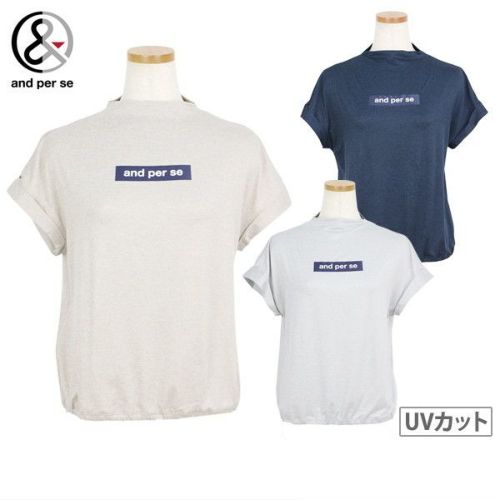 and per se 水色 ハイネックシャツ ハイネックシャツ レディース アンパスィ and per se 2025 秋冬