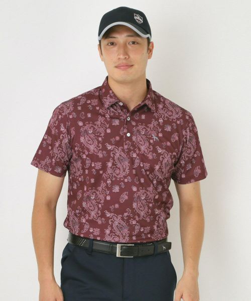 adabat アダバット ポロシャツ セット 総柄 ストラッチ ゴルフウェア 30％OFFセール】ポロシャツ メンズ アダバット adabat 2025 秋冬