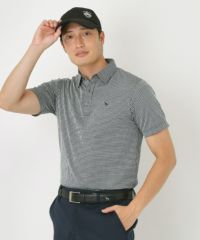 新品★adabat アバダット半袖　トップス Lサイズ UVカット／吸水速乾／遮熱】ゴルフ場デザイン 半袖ポロシャツ