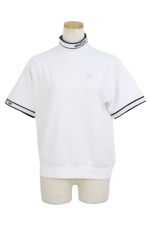 サイズ：L AND PER SE アンパスィ  長袖ハイネックTシャツ  ブラック系 [240101429319] ゴルフウェア レディース ストスト AND PER SE(アンパスィ) Tシャツ｜中古ゴルフウェア通販サイト