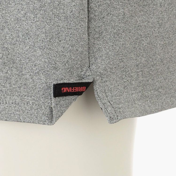 25年製 試着のみ ブリーフィングゴルフ バイアスロゴ ハイネック ホワイト M 25年製 試着のみ ブリーフィングゴルフ バイアスロゴ ハイネック