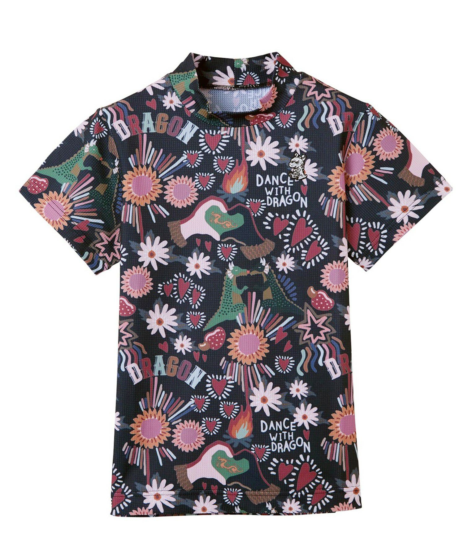 ダンスウィズドラゴンのハイネックシャツ半袖