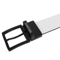 DESCENTE GOLF ブラックベルト 新品 Dカン付無段階調整バックルストレッチベルト（Dカン取り外し可