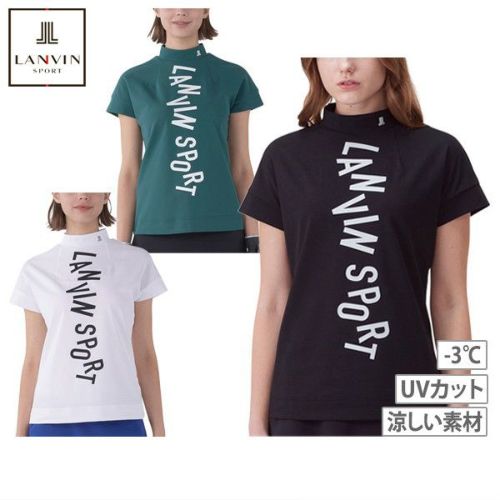ランバンスポーツ ゴルフウェア ハイネックカットソー 38 トップス スポール ハイネックシャツ レディース ランバン スポール LANVIN SPORT