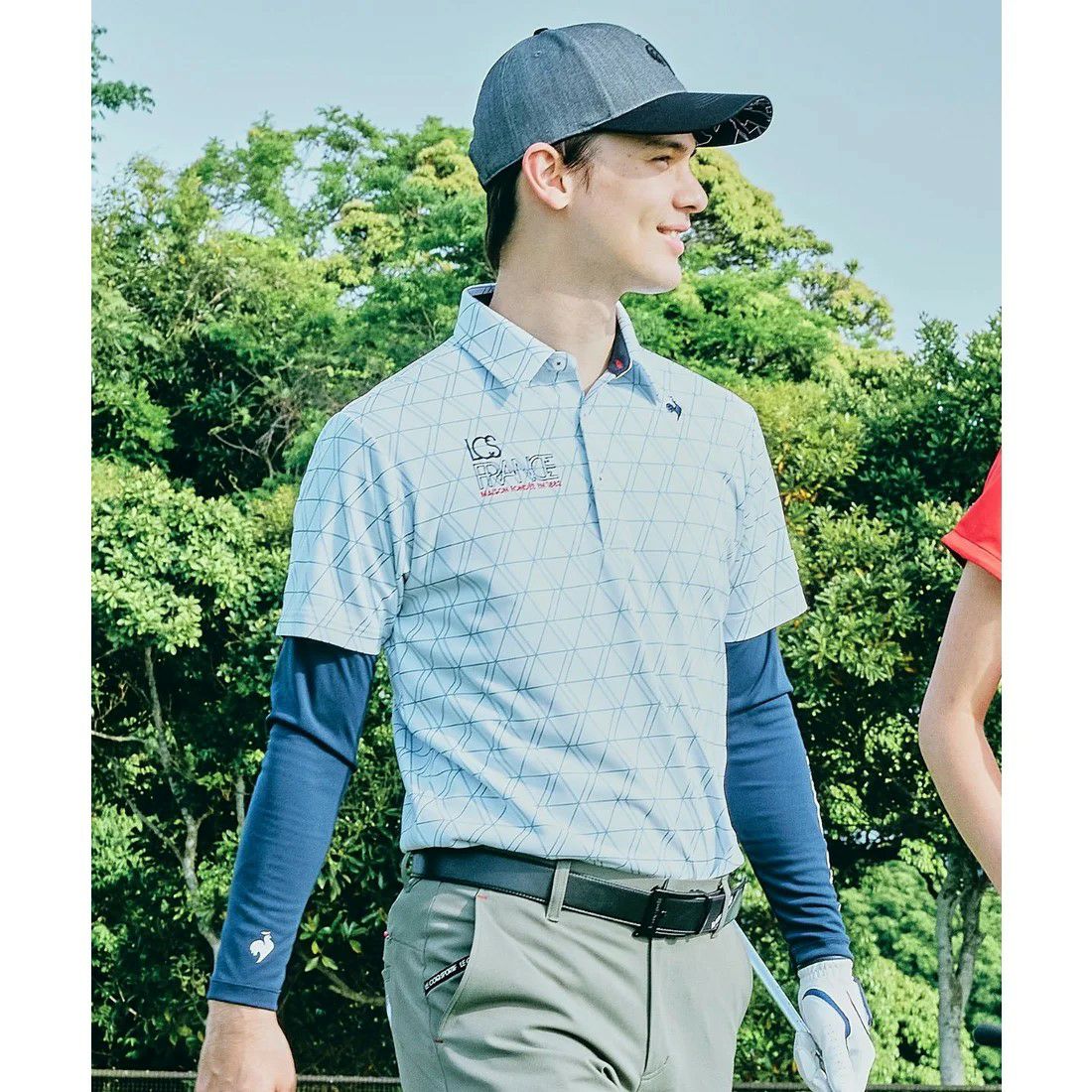 ルコックスポルティフゴルフのポロシャツ