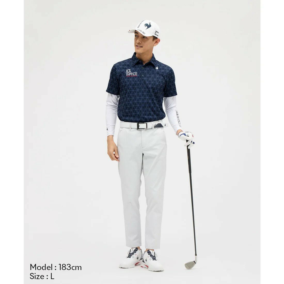 ルコックスポルティフゴルフのポロシャツ