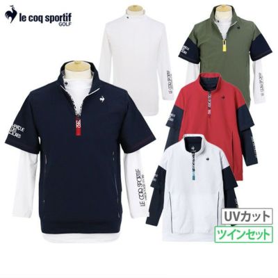 ルコックスポルティフ ゴルフ ポロシャツ【ホワイト/LL】新品！ ルコックスポルティフ ゴルフ le coq sportif golf 地柄半袖