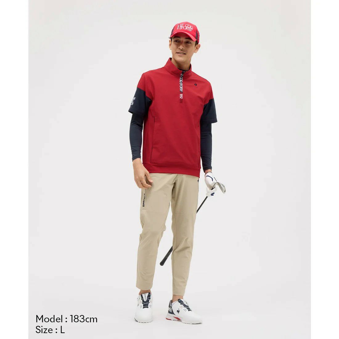 ルコックスポルティフゴルフのポロシャツ