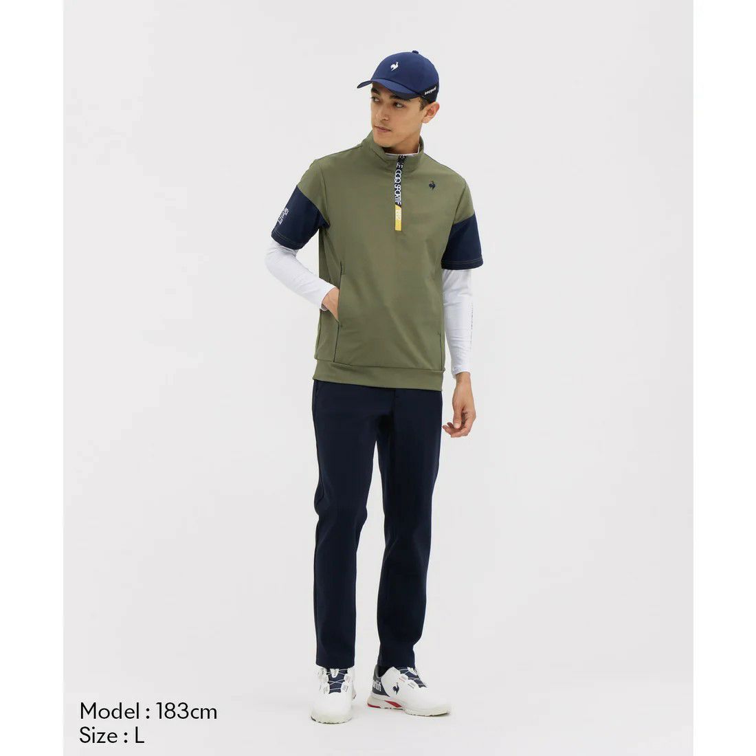 ルコックスポルティフゴルフのポロシャツ