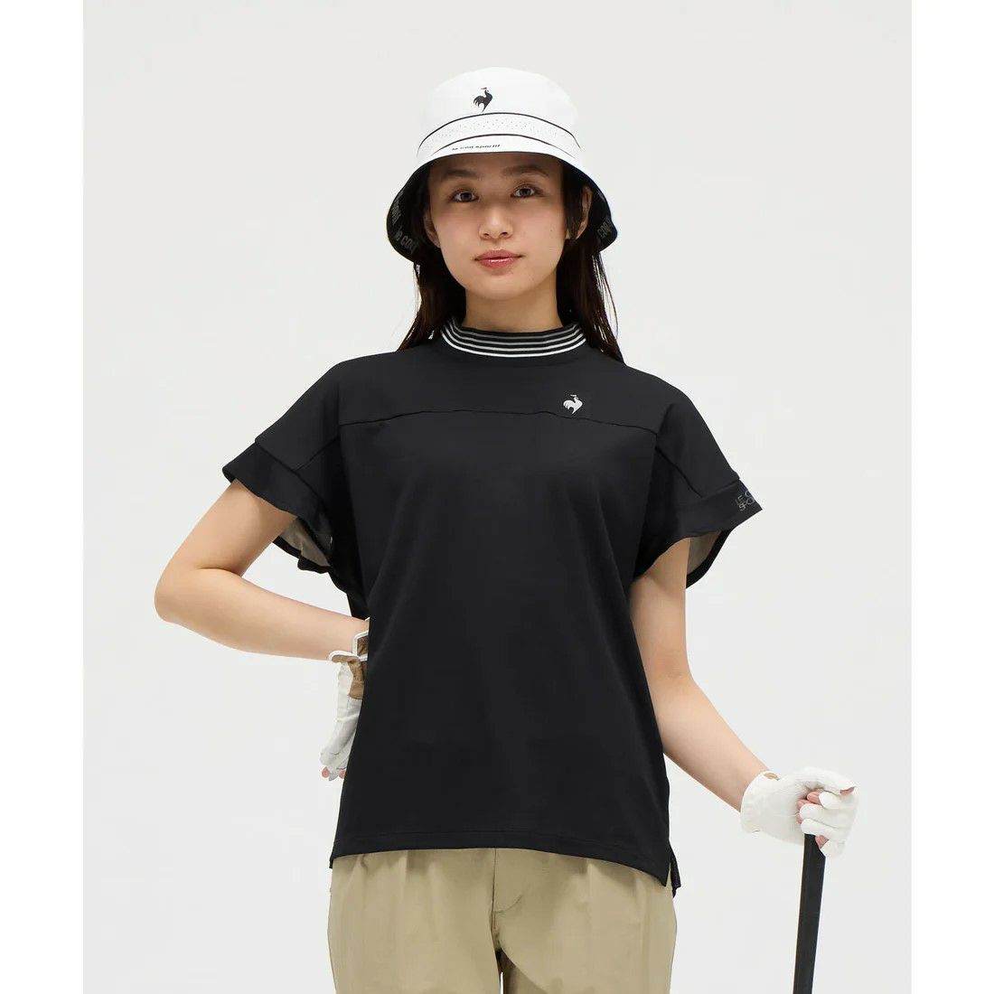 ルコックスポルティフゴルフのハイネックシャツ