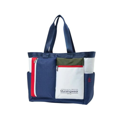 極美品　Munsingwear ゴルフ　トートバッグ　マンシング　ネイビー Munsingwear トートバッグ -デサントストア-DESCENTE STORE-