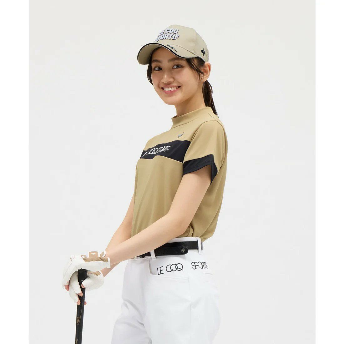 ルコックスポルティフゴルフのハイネックシャツ