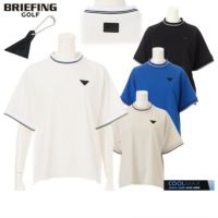 25年製 試着のみ ブリーフィングゴルフ バイアスロゴ ハイネック ホワイト M 25年製 試着のみ ブリーフィングゴルフ バイアスロゴ ハイネック