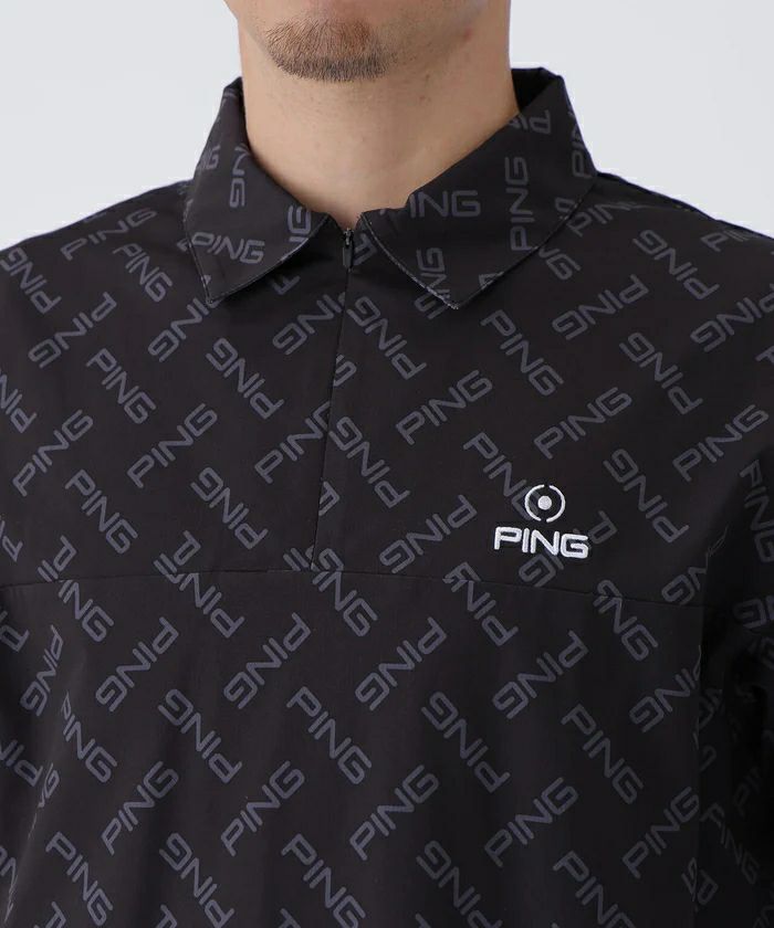 ピンのポロシャツ