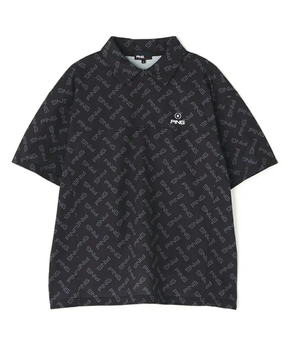 ピンのポロシャツ